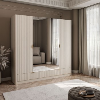 Szafa SCARLETT z lustrem i szufladami