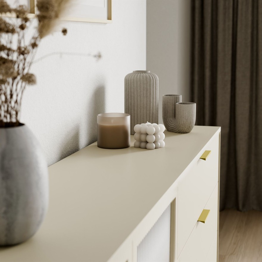 Komoda LINEA 2D3S z szufladami i oświetleniem LED