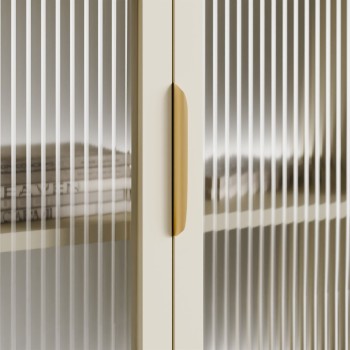 Przeszklona komoda LINEA 4D z oświetleniem LED