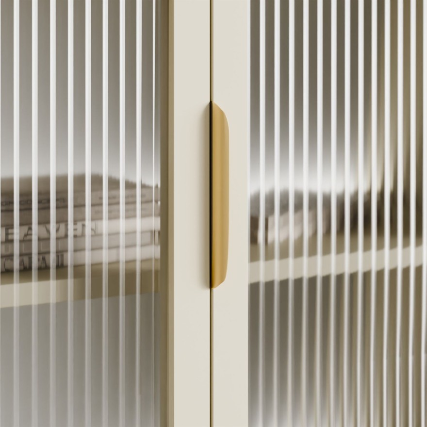 Przeszklona komoda LINEA 4D z oświetleniem LED