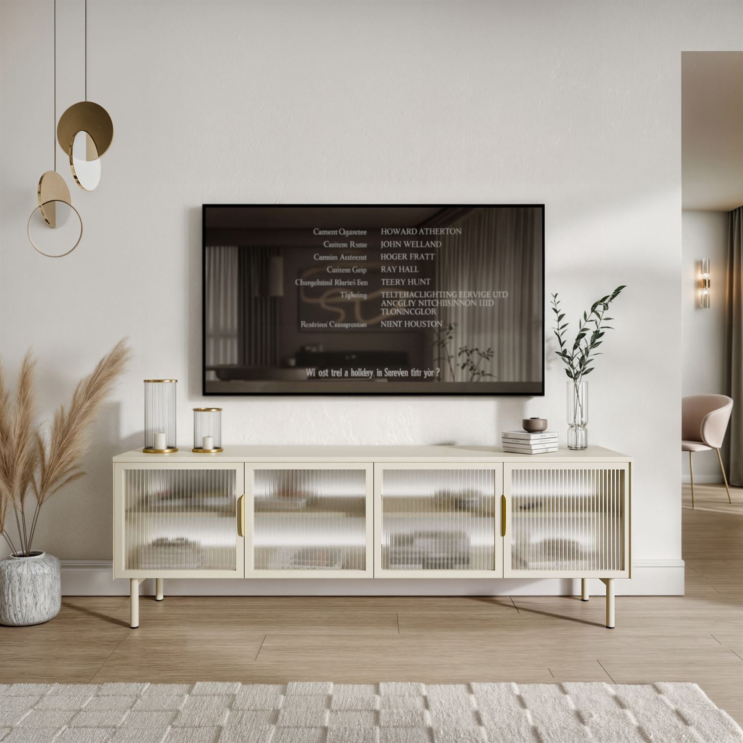 Szafka RTV LINEA z oświetleniem LED