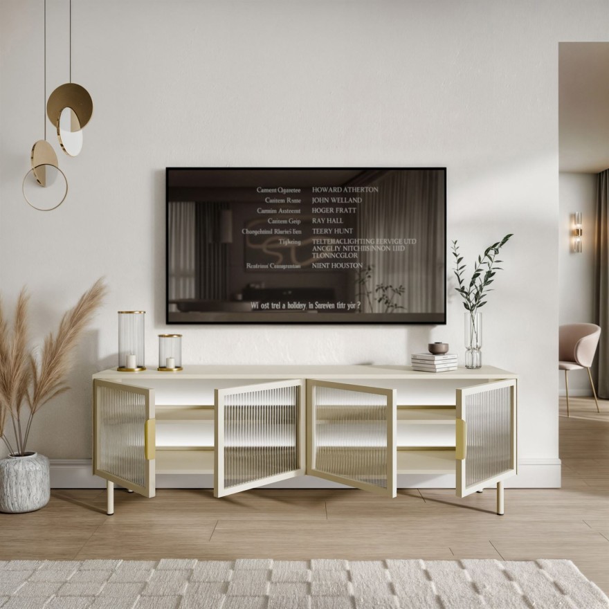 Szafka RTV LINEA z oświetleniem LED