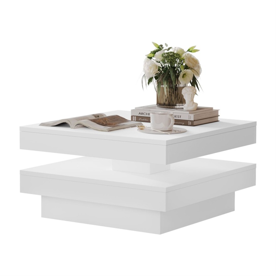 Stolik kawowy WAVE z obrotowym blatem