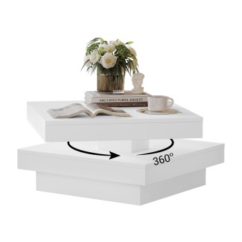 Stolik kawowy WAVE z obrotowym blatem