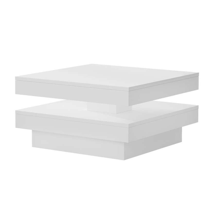 Stolik kawowy WAVE z obrotowym blatem