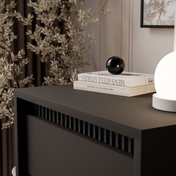 Stolik nocny YASUMI czarny mat