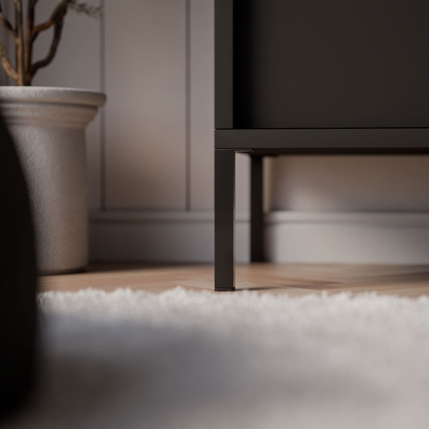 Stolik nocny YASUMI czarny mat