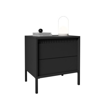 Stolik nocny YASUMI czarny mat