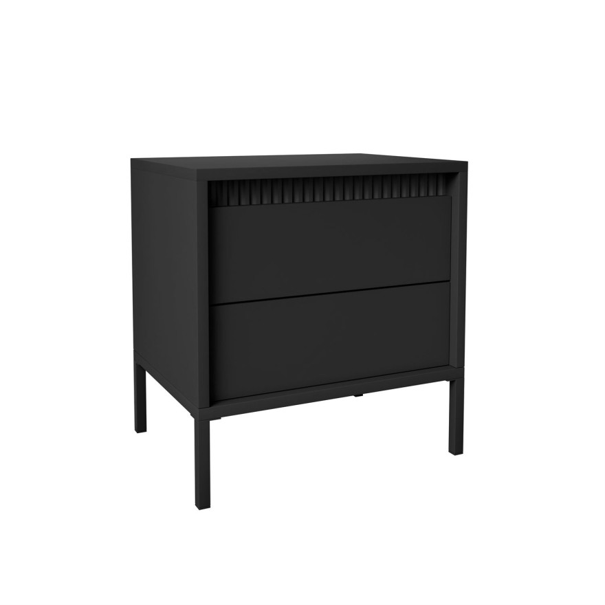 Stolik nocny YASUMI czarny mat