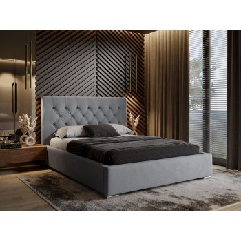 Łoże tapicerowane GLAMOUR z guzikami