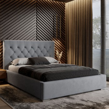 Łoże tapicerowane GLAMOUR z guzikami