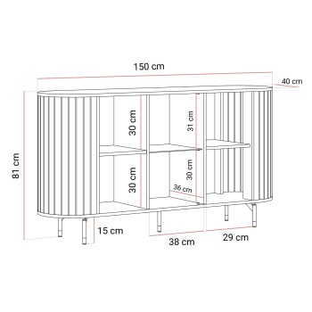 Komoda ELODIE 3D z oświetleniem LED