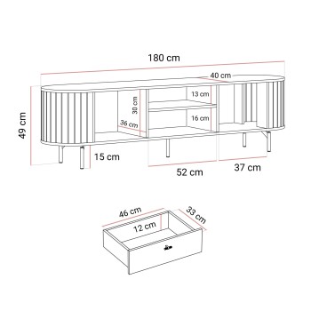 Szafka RTV ELODIE z szufladą