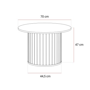 Stolik kawowy ELODIE 70 cm