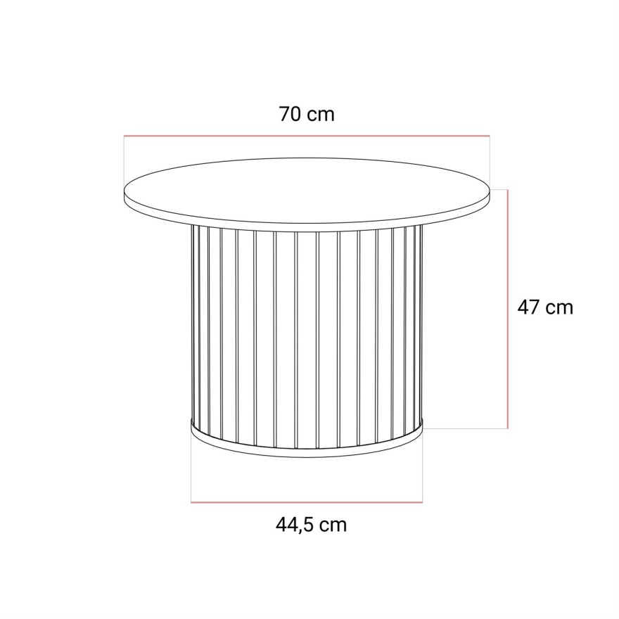 Stolik kawowy ELODIE 70 cm
