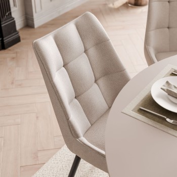 Zestaw do jadalni ELODIE z czterema krzesłami