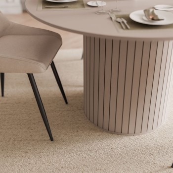 Zestaw do jadalni ELODIE z czterema krzesłami