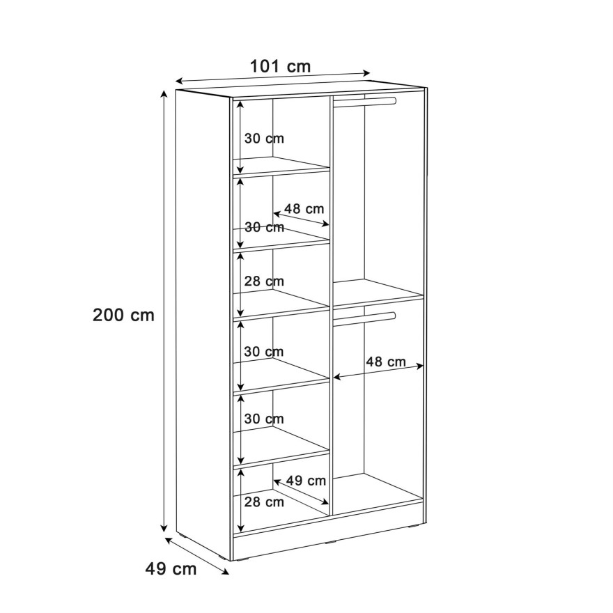 Szafa uchylna SANDBOX 100
