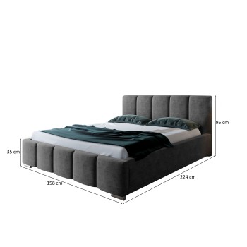 Łóżko tapicerowane SELENA z pojemnikiem