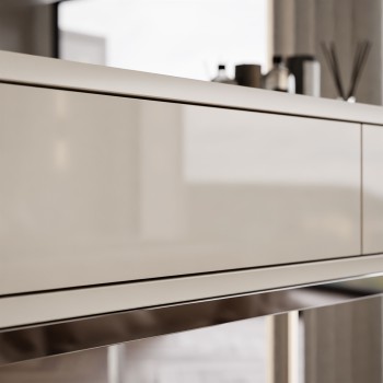 Konsola BLANCO GLAMOUR KASZMIR na chromowanym stelażu