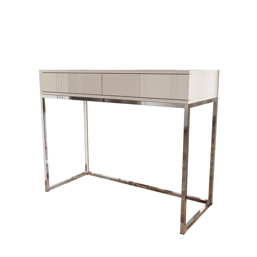 Konsola BLANCO GLAMOUR KASZMIR na chromowanym stelażu