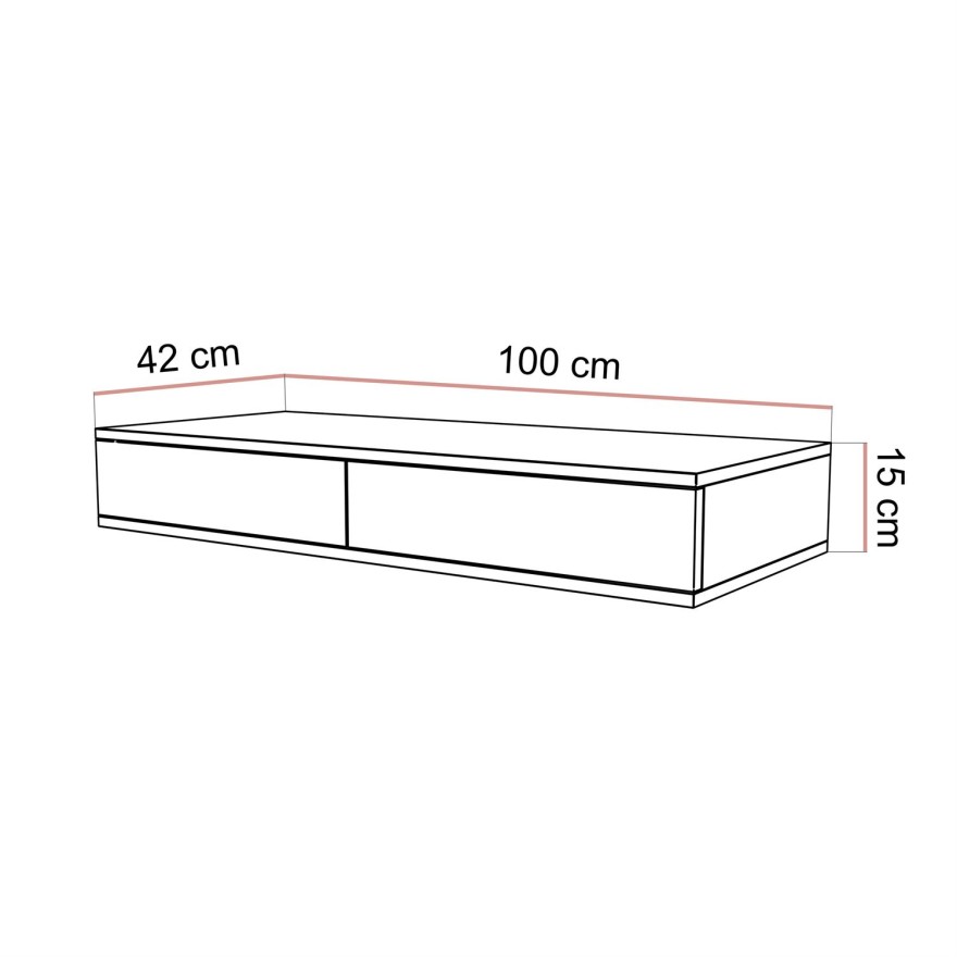 Wisząca konsola BLANCO GLAMOUR kaszmir