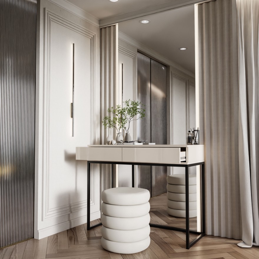 Konsola BLANCO GLAMOUR kaszmir na stelażu