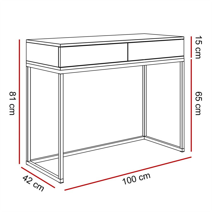 Konsola BLANCO GLAMOUR kaszmir na stelażu