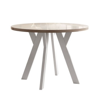 Okrągły stół rozkładany VOLTA GLOSS