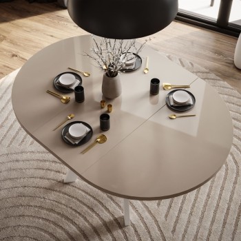 Okrągły stół rozkładany VOLTA GLOSS