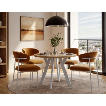 Okrągły stół rozkładany VOLTA LOFT