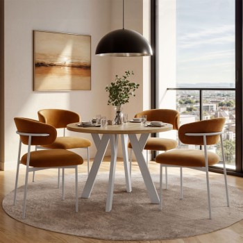 Okrągły stół rozkładany VOLTA LOFT