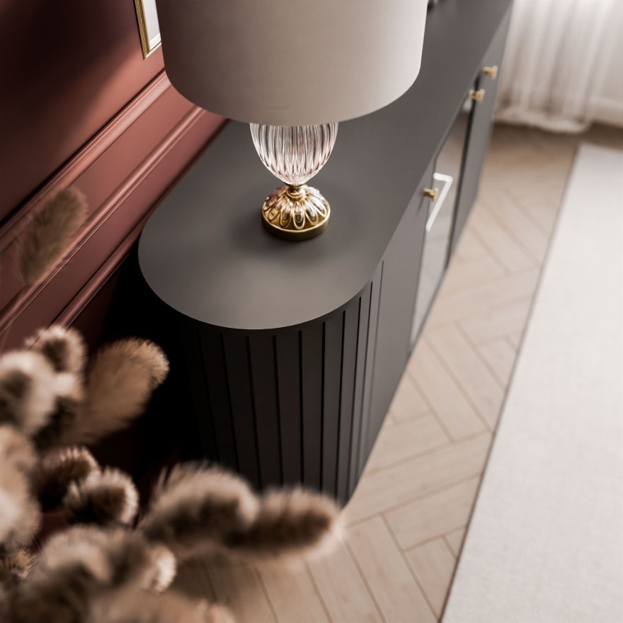 Komoda ELODIE II 3D z oświetleniem LED