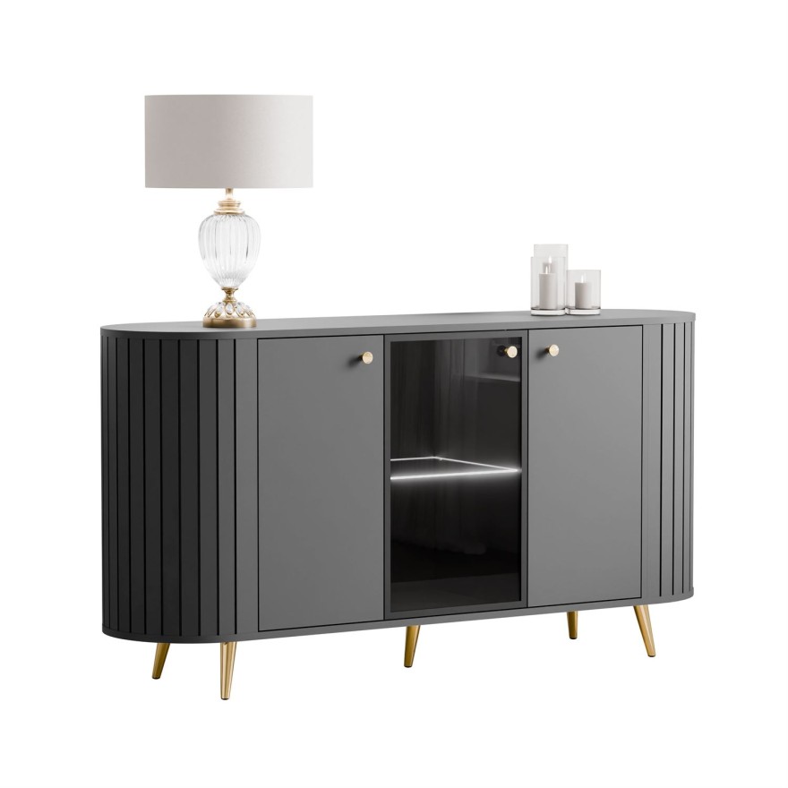 Komoda ELODIE II 3D z oświetleniem LED