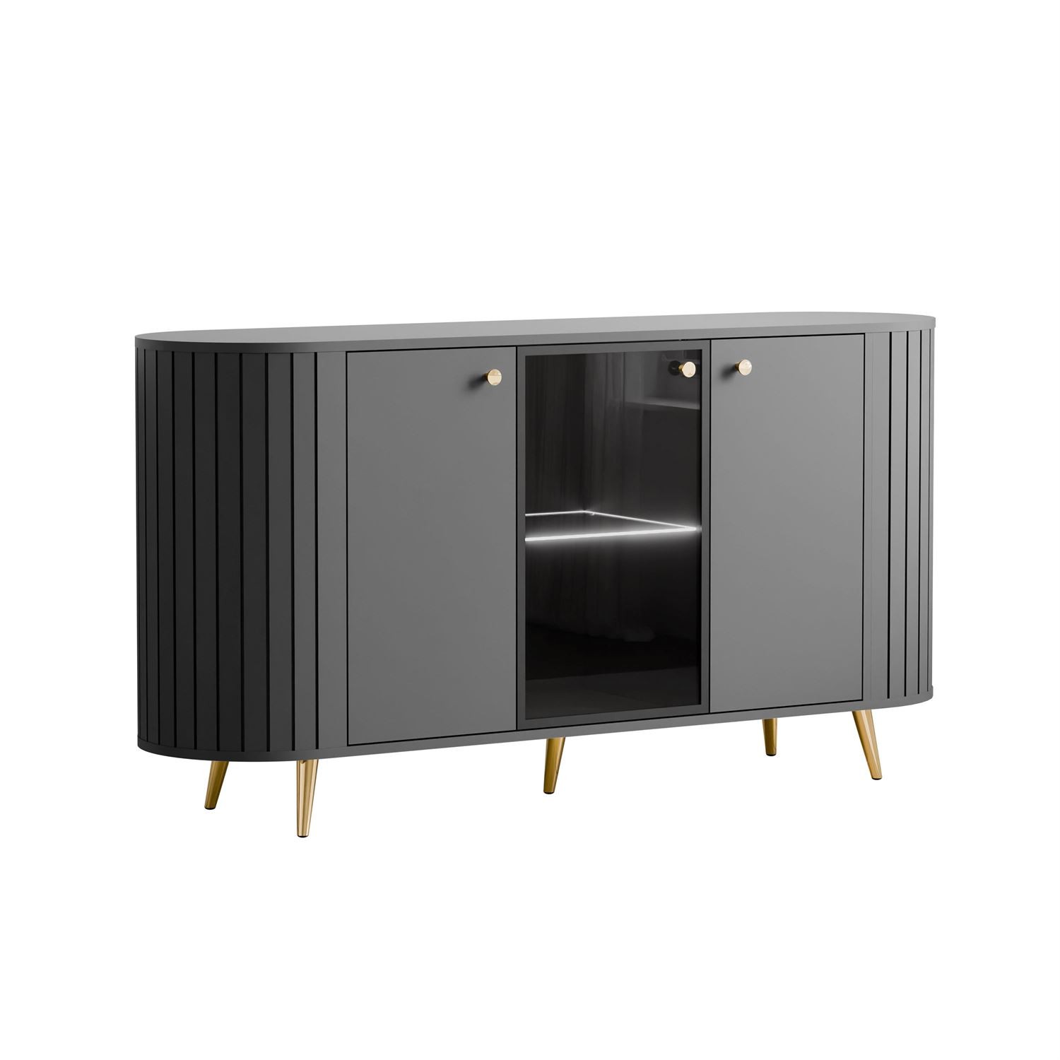 Komoda ELODIE II 3D z oświetleniem LED