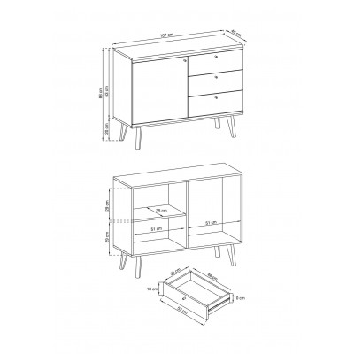 Komoda Prima PKSZ107