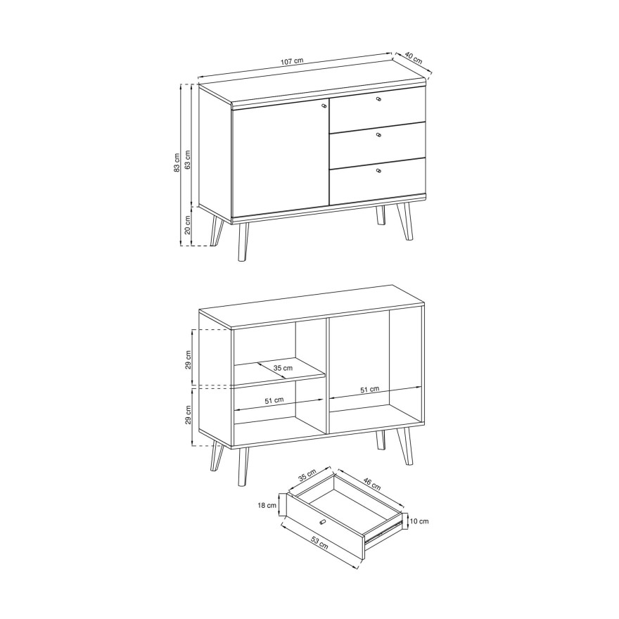 Komoda Prima PKSZ107