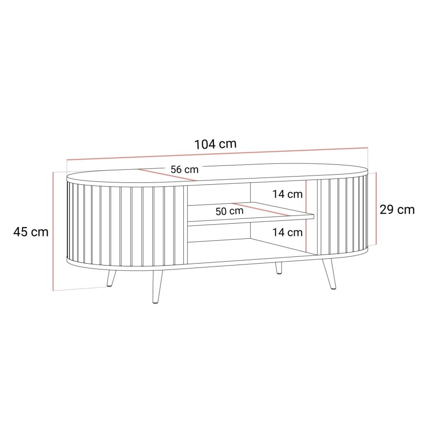 Stolik kawowy ELODIE II z półką
