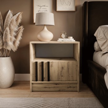 Stolik nocny NELA z lamelami