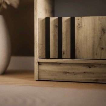 Stolik nocny NELA z lamelami