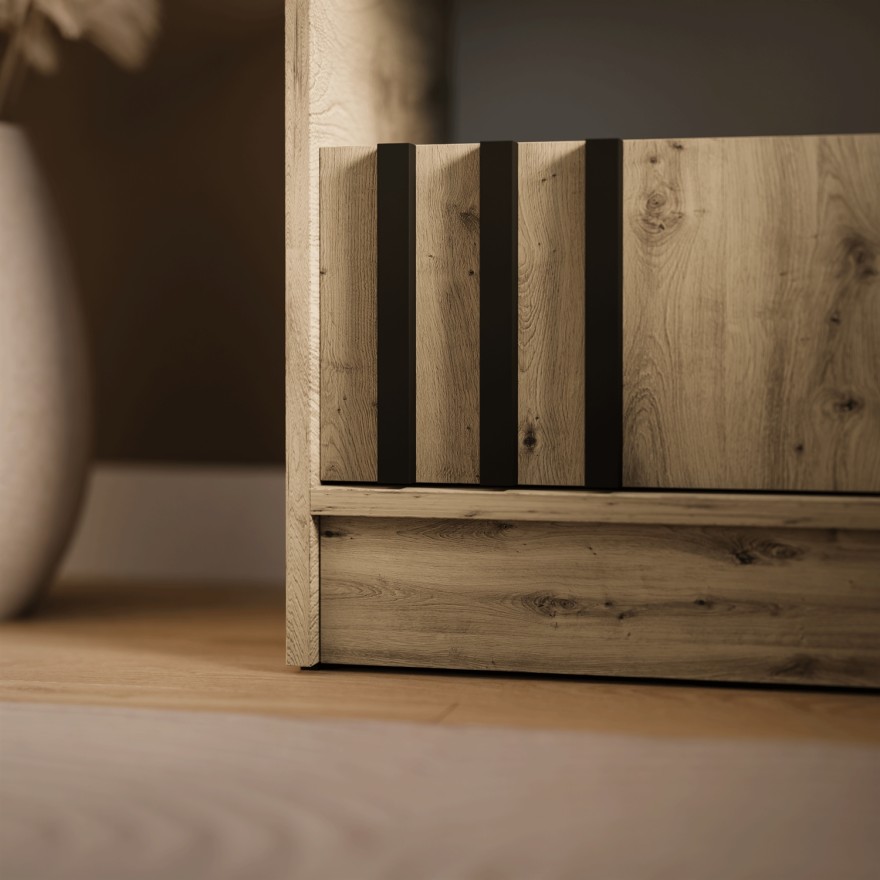 Stolik nocny NELA z lamelami