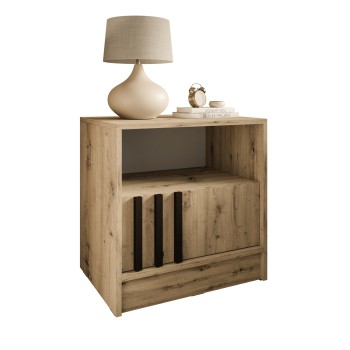 Stolik nocny NELA z lamelami