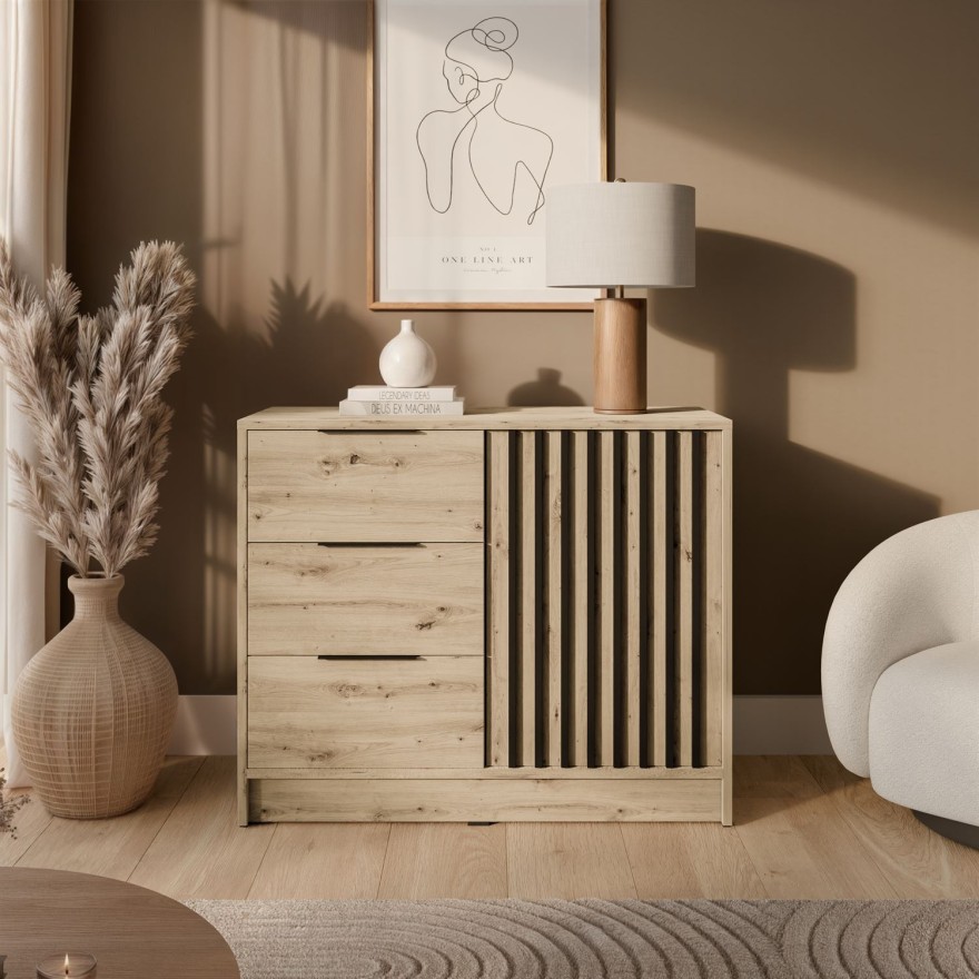 Komoda NELA 1D3S z lamelami