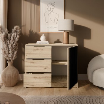 Komoda NELA 1D3S z lamelami