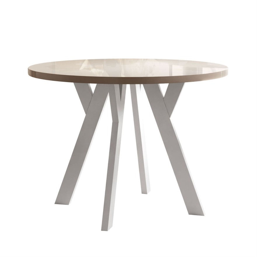 Zestaw do jadalni VOLTA GLOSS z czterema krzesłami