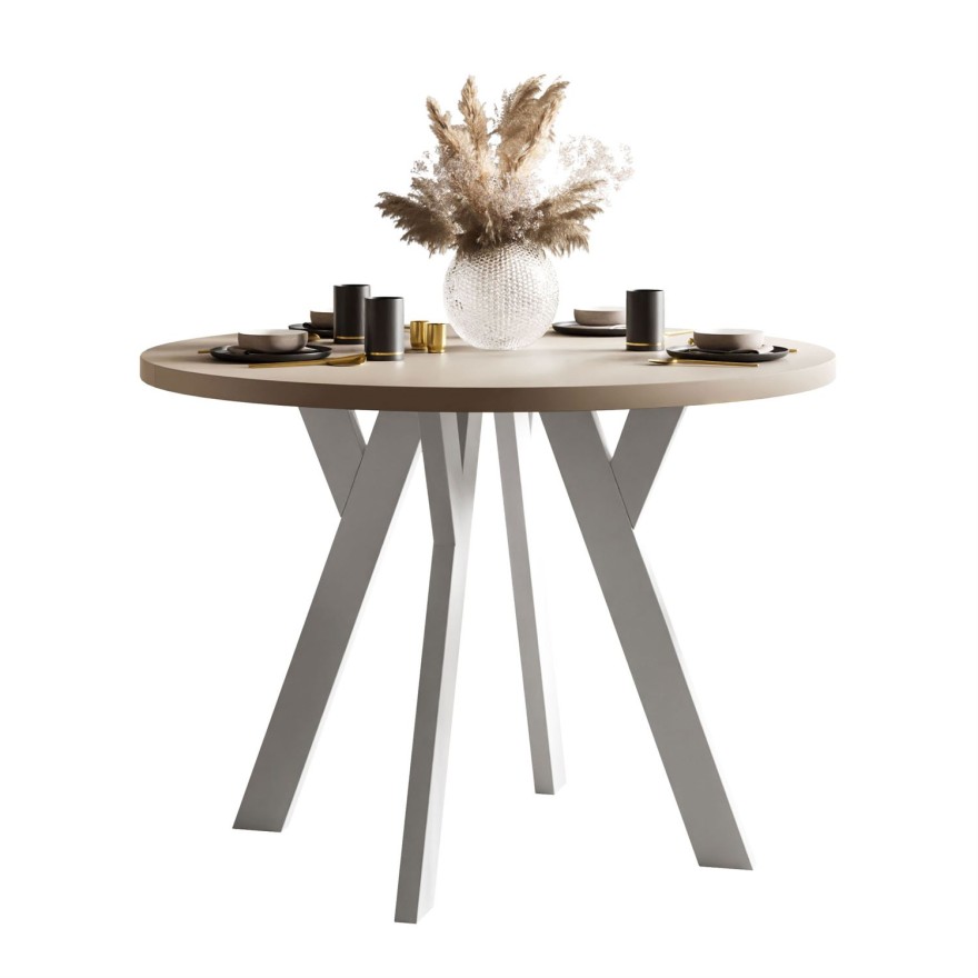 Zestaw do jadalni VOLTA MATT z czterema krzesłami