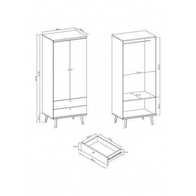 Szafa Prima PSZ80 Szafa Prima PSZ80