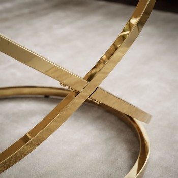 Stolik kawowy BELLE ze szklanym blatem