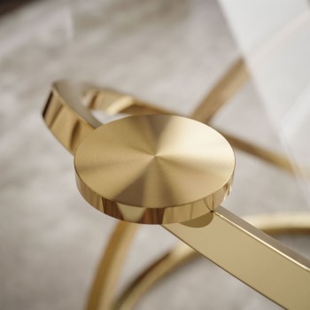 Stolik kawowy BELLE ze szklanym blatem