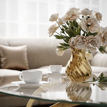 Stolik kawowy BELLE ze szklanym blatem